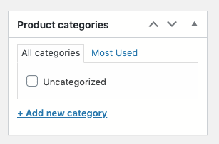 WooCommerce Product Categories